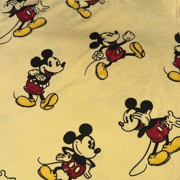 Disney Mickey Mouse  Kids T-Shirt Yellow NWOT - Picture 3 of 3